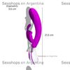 Estimulador de punto G con masejador de clitoris y carga USB